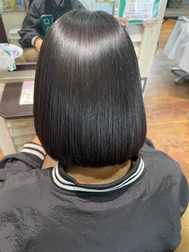 TJ天気予報 ルルル 「ビフォーアフターあり」丸みショート「縮毛矯正」