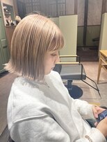 マーシュ 梅田(marshu)&nbsp;ブリーチあり☆milk tea beige