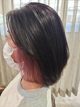 アニュー ヘア アンド ケア(a New hair&care) 大人かわいいストレートインナーカラー耳掛け小顔