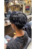 波巻きパーマ