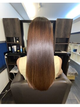 アールサロンプラスキャスパ 自由が丘(Rrsalon+CASPA) 《髪質改善》R.HASエクソソーム水素トリートメント+カラー