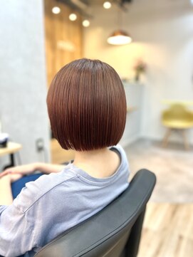アグ ヘアー ミロ 本厚木店(Agu hair milo) 激カワ切りっぱなしボブ×クオルシアカラー○本厚木