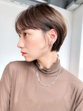 シオン(shion) 小顔透明感カラーくすみベージュ秋色オリーブカラー_49644