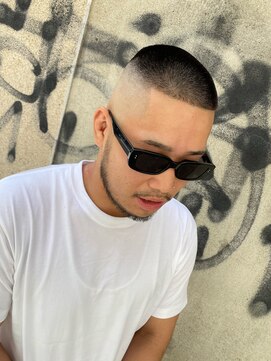 リレーションメンズヘアー(RELATION MEN'S HAIR) フェードマンバンヘアオールバックマンバンスパイキーショート
