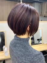 トト 船橋店(toto.)&nbsp;☆細めハイライトボブフェザーショートマロンベージュ[船橋]