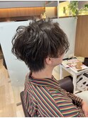 【L by first】ゆるめツイストフェザーパーマ