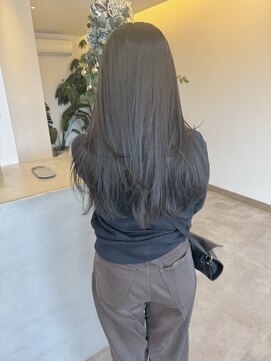 フェーディン(fa/din) ロングレイヤー×オリーブグレージュ