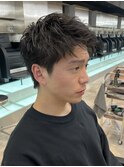 仙台スパイキーショートパーマメンズショート刈り上げ無し20代◇