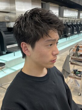 フィフス 仙台(fifth) 仙台スパイキーショートパーマメンズショート刈り上げ無し20代◇