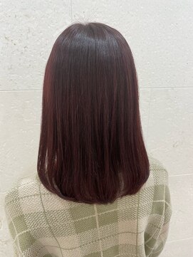 シャンティ 札幌駅前店(Shanti) ブリーチなしボルドーカラー【haru】