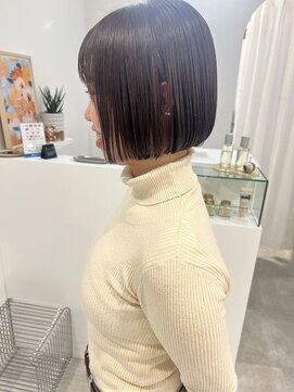 シェノン 小倉(CHAINON) ミニボブ×ダークトーンカラー