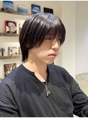 メンズウルフカット/中性ウルフカット/ボブウルフ/メンズライク