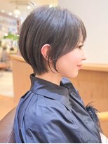 ルエ(rue)&nbsp;大人可愛い20代30代40代黒髪前下がりショートボブ丸みショート◎