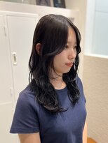 シュク 高円寺(SYUK)&nbsp;レイヤーカット/後れ毛/前髪/上品/グレージュ【SYUK高円寺kanna