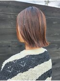 切りっぱなしボブ　外ハネ