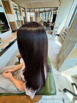 30代大人キレイ艶感ストレートロング