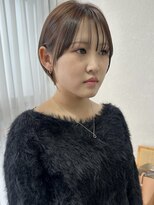 トレヘアー 京都 烏丸(tRe hair)&nbsp;マッシュショート　顔まわり　後れ毛