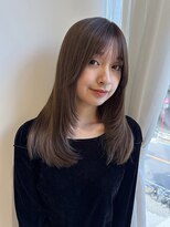 トリッカ シブヤ(TRICCA SHIBUYA)&nbsp;レイヤーカット/オリーブベージュ/グレージュ/艶髪