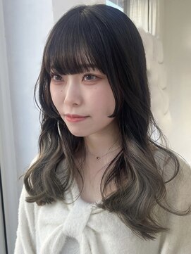 シーン(scene) トレンドデザインカラー♪　ブラック×グレージュ　カラー