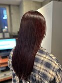 ブリーチなし！ボルドーカラー！