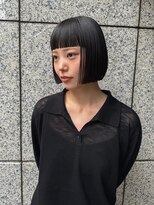 ハル(HAL) アンダーリップラインボブ × 重めオン眉バング ボブ
