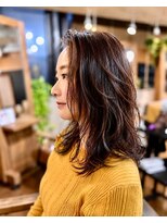 スリル ヘア アンド ネイル デザイン 恵比寿店(sulir hair and nail design)&nbsp;大人レイヤー×ゆるふわデジタルパーマ