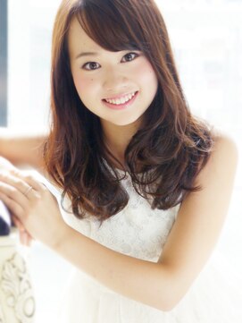 ヘア ジュレ ドゥ(hair jurer deux) 【ヘアジュレドゥ 松田】 ふわふわ可愛い暗髪セミディ☆