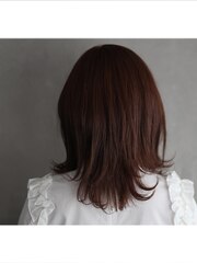 外ハネ ルーズヘアー