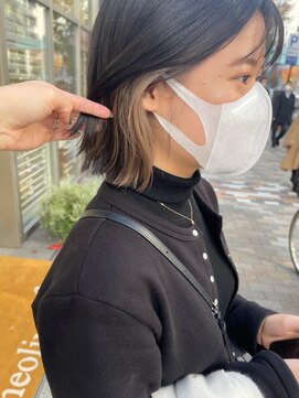 ネオリーブ アンド 渋谷店(Neolive &) 【韓国/インナーカラー】チラリと見えるセクションカラー