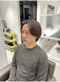 大人センターパート×ニュアンスパーマ