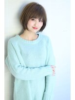 オーロ 西宮店(ORO)&nbsp;オリーブベージュ　エアリー　ショートボブ