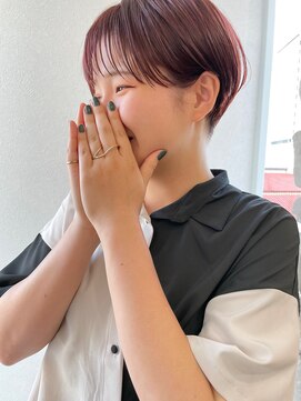 メロウ 神戸三宮(mellow) 耳掛けショート / ピンクブラウン