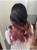 グラデーション♪ピンク☆ハイトーンカラー