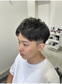 ビジネススタイル アップバング ショート ツーブロック