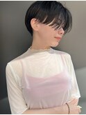 【morio池袋】大人可愛い黒髪前下がりショート♪