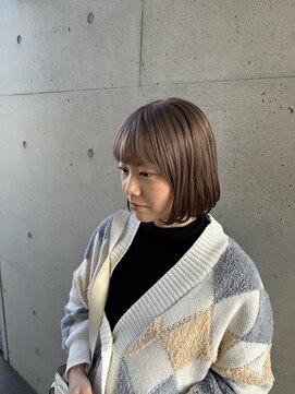 アチーブ ヘア デザイン(achieve hair design) ハイトーンカラー×ボブカット 20代30代40代