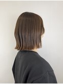 グレーベージュ/切りっぱなしボブ【20代30代40代】