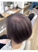 脱白髪染め:ラベンダーグレージュ