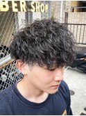 ツイストスパイラルマッシュ波打ちパーマ