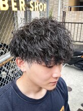 フジヤマ バーバー ショップ(FUJIYAMA BARBER SHOP) ツイストスパイラルマッシュ波打ちパーマ