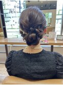 お呼ばれヘアセット×下めなボリューム