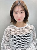 シースルーバング×ミディアム