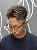 オールバックパーマ