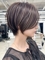 ジルブラン(JIL BLAN)&nbsp;ハイライトバレイヤージュダブルカラーショートカット30代40代