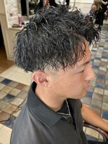 ヘアークリアー 川口鳩ケ谷&nbsp;ツイストパーマメンズツーブロアップバング