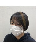 イエローベージュメッシュ