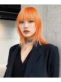 似合わせカットメルティカラー着物フェミニンロング