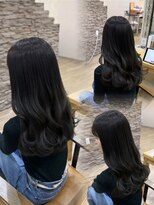 ヘア カンパニー トワ 千葉店(TOWA)&nbsp;千葉/千葉駅/ダブルカラー/オリーブグレー/黒髪/ヘッドスパ