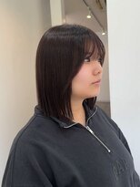 ソソ(soso.)&nbsp;ミディアムヘア/暗めカラー/グランマッシュ/木更津