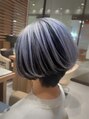 ユニックス アリオ上尾店(UNIX) 【個性的xボブ】ブリーチ2回!アンブレラカラー